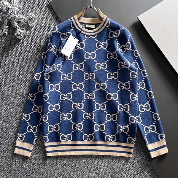 New and super limited? Gucci GG wool jacquard sweater replica gua98619