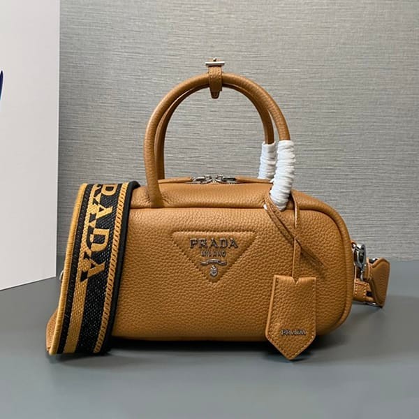 Nice Prada Replica Leather Top Handle Bag PUW58863