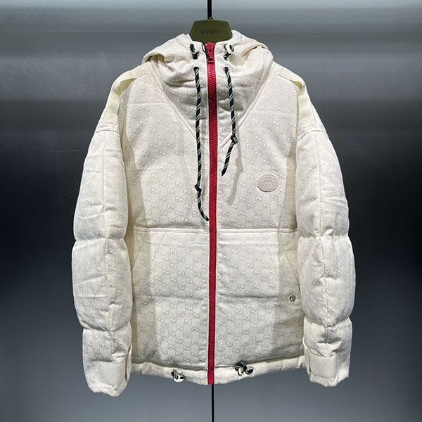 Recommended Gucci logo cream down jacket gus29657