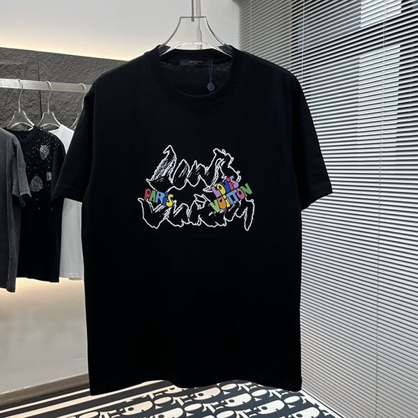 New and super limited? Louis Vuitton T-shirt, cheap, printed, short sleeve, vua18943
