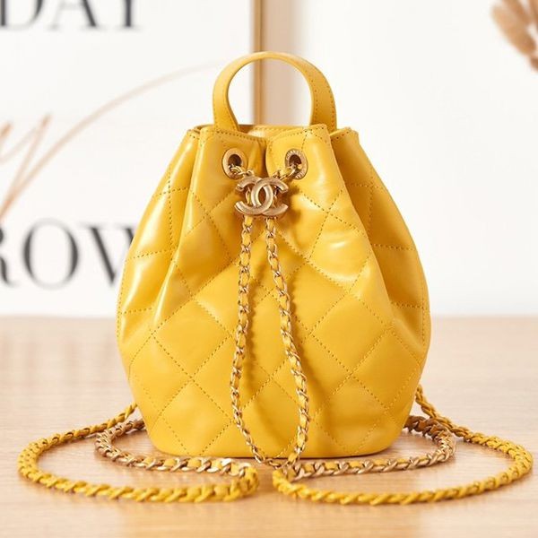 New and hard to find Chanel Matelasse bucket bag replica AS321