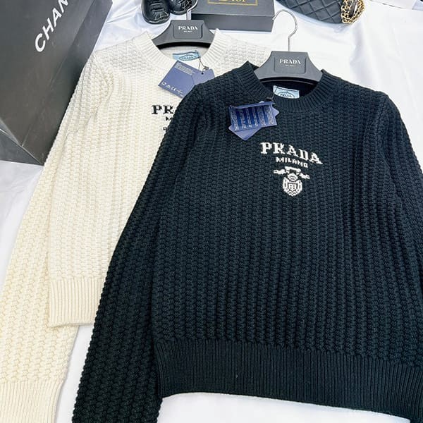 Attention ★ Prada wool x cashmere crew neck sweater copy 2 colors pup44729