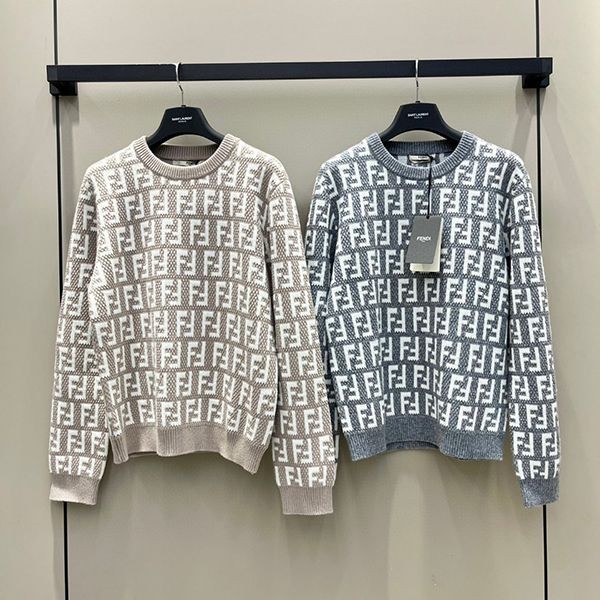 High quality???Fendi FF logo crew neck sweater fake fel84964