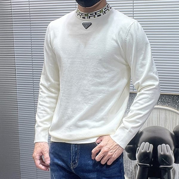 Immediate shipping Prada superfine wool crew neck sweater replica puh44146