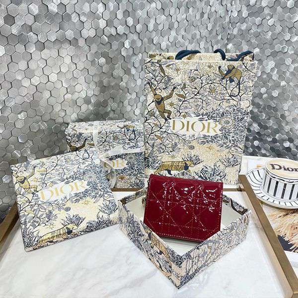 Perfect as a gift? Dior Lady Dior Mini Wallet Copy dek58184