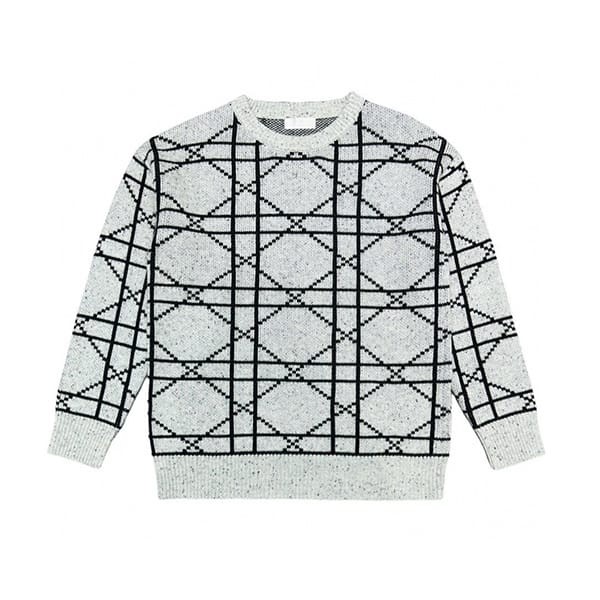Attention ★ Dior CD diamond motif sweater fake dep25707