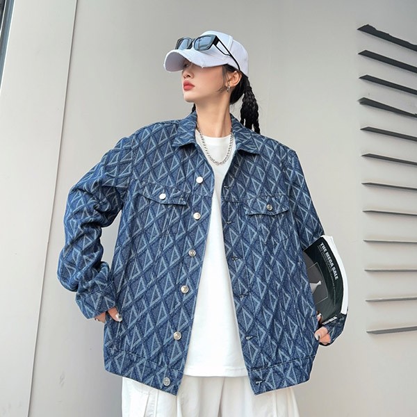 Dior CD Diamond Denim Jacket Replica dey40194