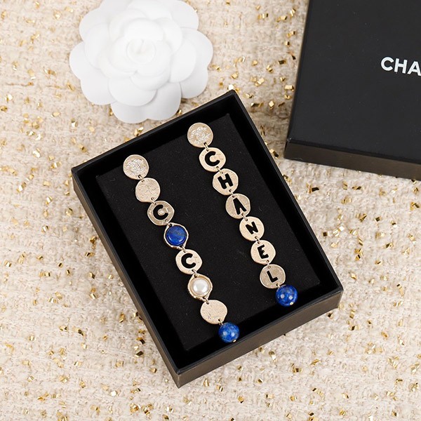 Chanel Colorful Long Earrings Replica shf59532