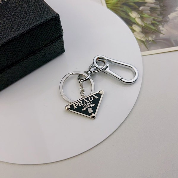 ☆Prada Triangle Logo Keyring Replica☆Super Popular puc54913