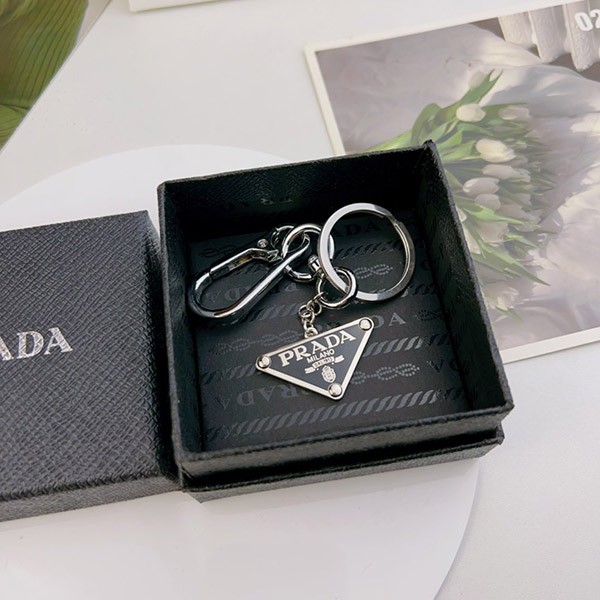 ☆Prada Triangle Logo Keyring Replica☆Super Popular puc54913