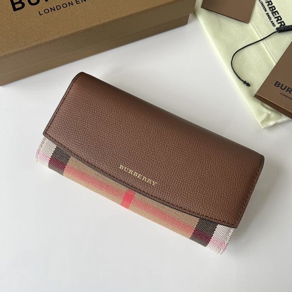 Burberry ElmoreWallet House Check Long Wallet Replica Baj79169