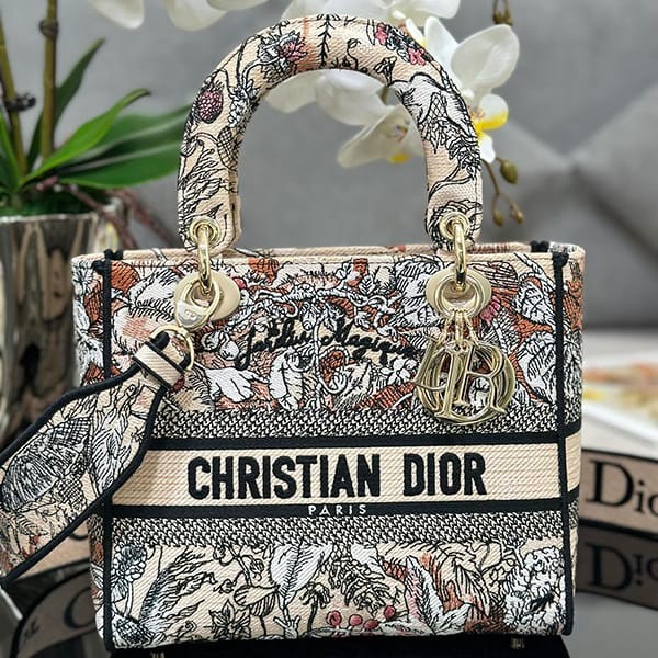 Attention ★ Lady Dior Copy D-LITE Shoulder Bag Medium ded63785