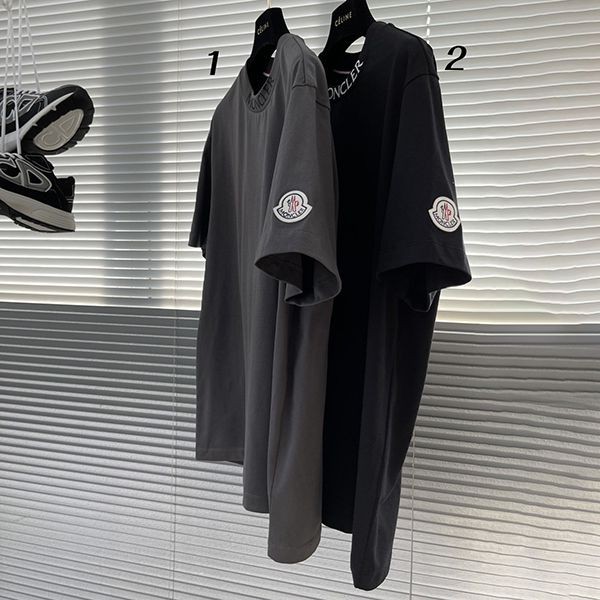 Recommended Moncler Logo Print Crew Neck T-Shirt Parody 2 Colors moo89695
