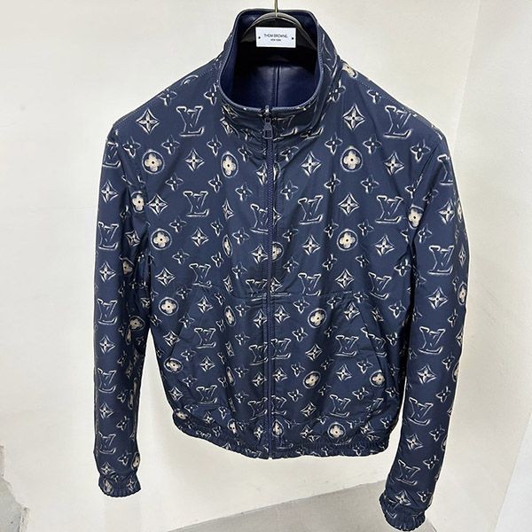 Louis Vuitton Monogram Leather Boxy Jacket vul12063
