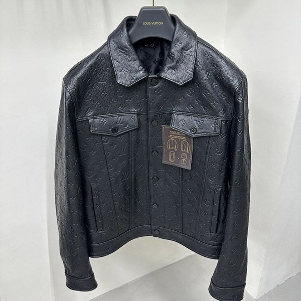 Louis Vuitton Leather Boxy Jacket Replica vue31525
