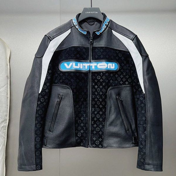 Louis Vuitton Leather Boxy Jacket Replica vuo10933
