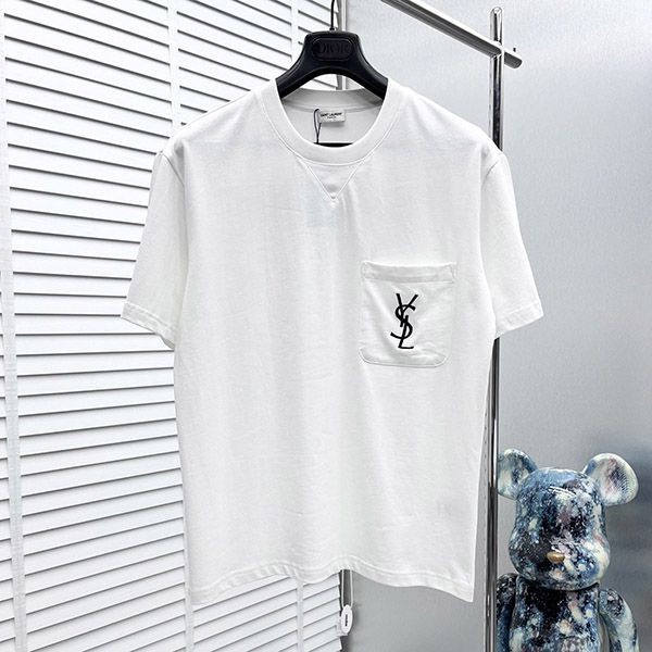 Saint Laurent Replica Cotton Jersey T-Shirt Sab23034