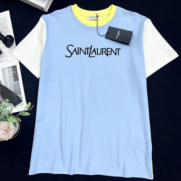 Saint Laurent Cotton Jersey T-Shirt Replica Sav13508