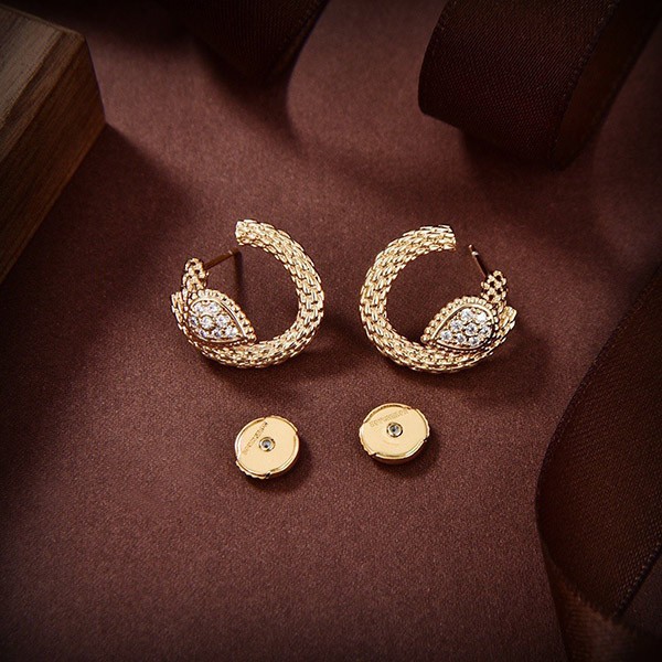 Boucheron Serpent Bohème Hoop Earrings Replica JCO04CAB01