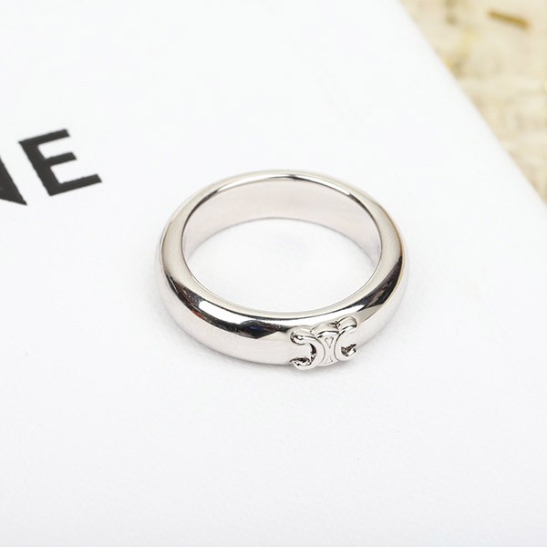 Hard to find Celine Triomphe ring replica silver Cez74468