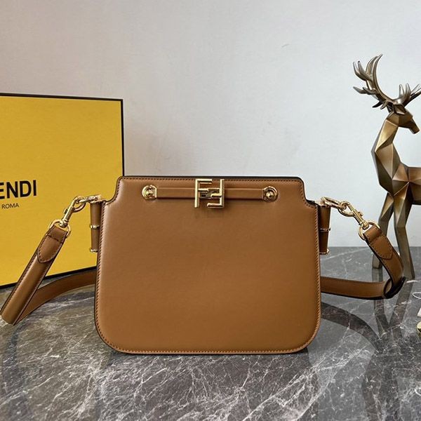 Fendi Peekaboo Replica Leather 2WAY Bag feo16604