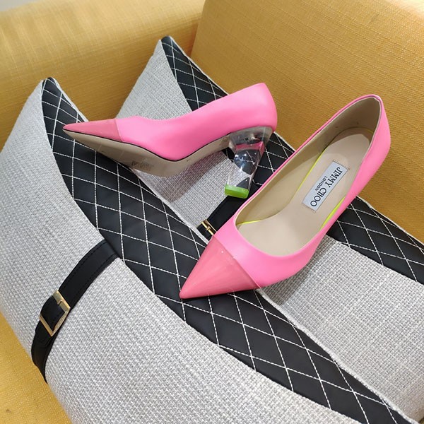Jimmy Choo Elisa Pumps Replica 80mm Block Heel jih46727