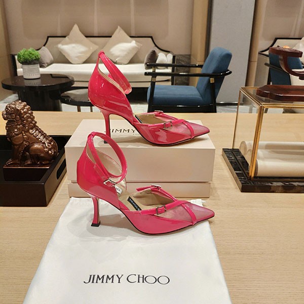 Jimmy Choo Azia 80 Leather Sandals Replica jir31777