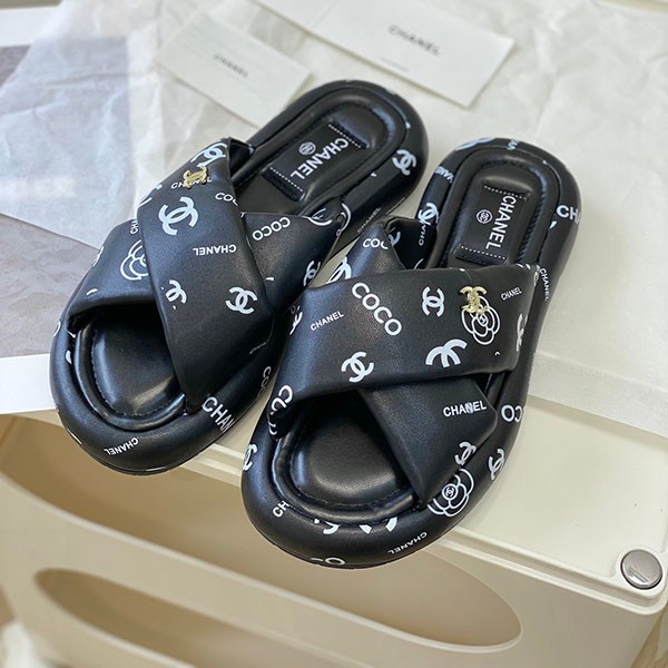 Extremely comfortable! Chanel cross-strap sandals replica sha77961