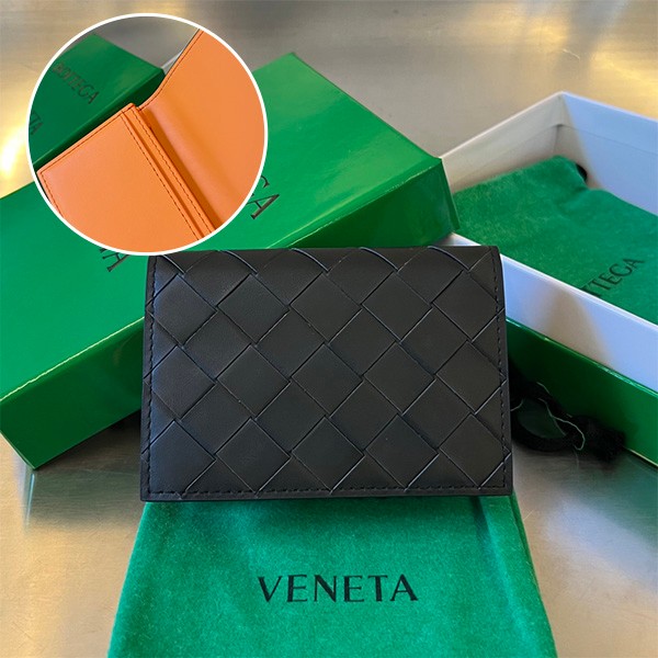 Hard to find Bottega Veneta Intrecciato Business Card Case Replica boq60874
