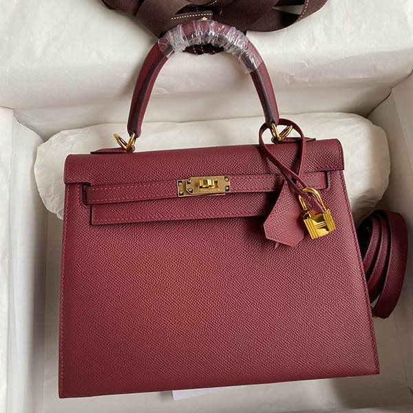 Hermes Kelly replica 25cm outer stitching Epson gold hardware erb06669