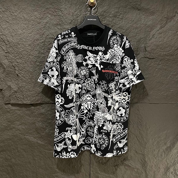 CHROME HEARTS Multi Logo T-shirt Replica Kuz06621