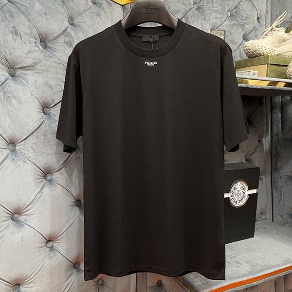 Attention ★ Prada logo T-shirt copy short sleeve with pocket high quality??? puj90324