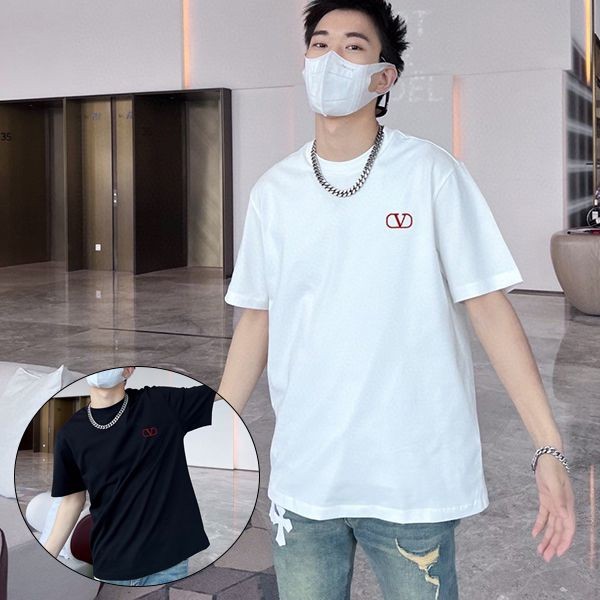 Recommended Valentino replica SIGNATURE print T-shirt in 2 colors Vus93382