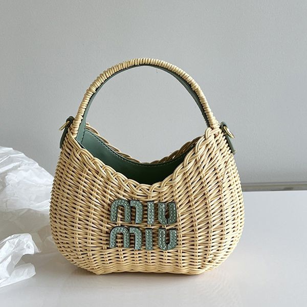 Recommended Miu Miu Wonder Replica Wicker Handbag mym61696