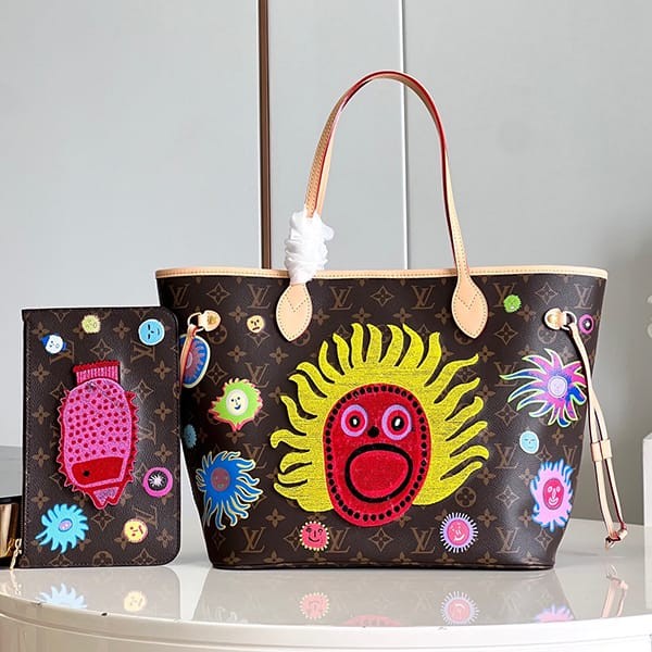 Love at first sight? Louis Vuitton copy ★ Popular collaboration tote LV × YK Neverfull MM M46447