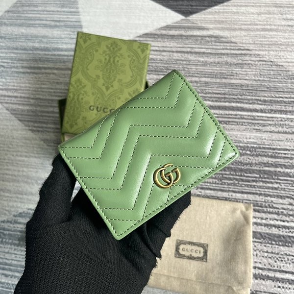 New color ☆ Rare Gucci GG Marmont replica bi-fold wallet guc58415