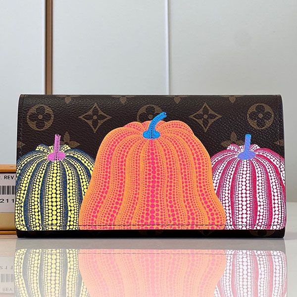 Louis Vuitton Yayoi Kusama Women's Portefeuille Sarah Replica M82114