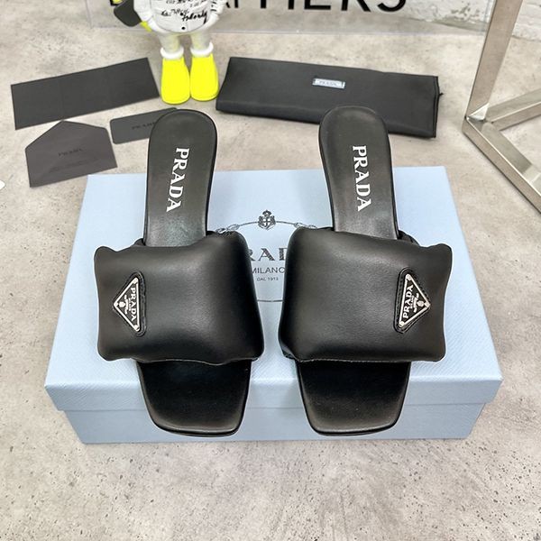 n-grade recommended prada mules padded nappa sandals replica puj47190