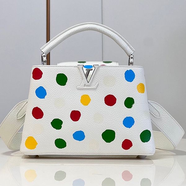 Nice LV×YK Capucines BB Replica Handbag White M21637
