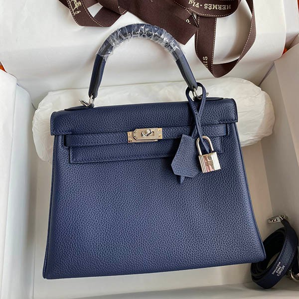 Featured★Hermes Kelly Replica 25cm Inner Stitching Touch Silver Hardware erb28569