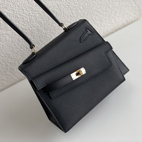 Luxury brand Hermes Kelly 20 Outer stitching Black Epson Replica erz38164