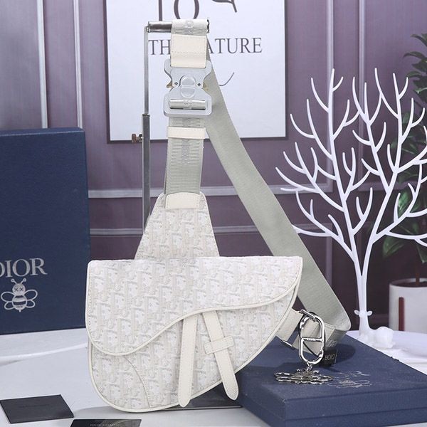 Secured Dior Saddle Bag Replica Oblique Beige Crossbody 1adpo093yzy