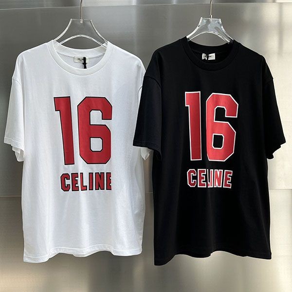 Celine 16 Cotton Jersey Cropped T-Shirt Ces83510