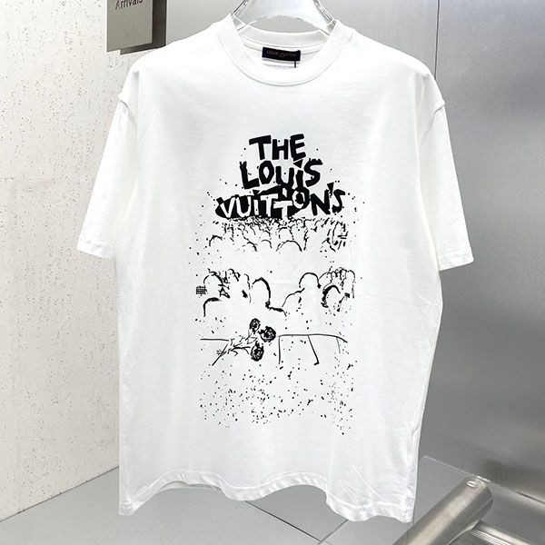 Hard to find Louis Vuitton LV concert print T-shirt replica vum73328