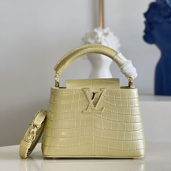 Louis Vuitton Capucines BB Bag Replica Crocodile Leather vum88686