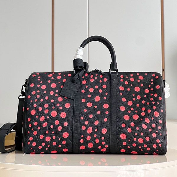 Louis Vuitton x Yayoi Kusama collaboration Keepall replica Bandouliere 50 M21674 vud28657