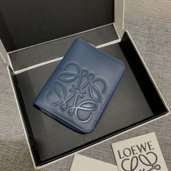 Hard to find fake Loewe wallet brand card zip wallet lop55957