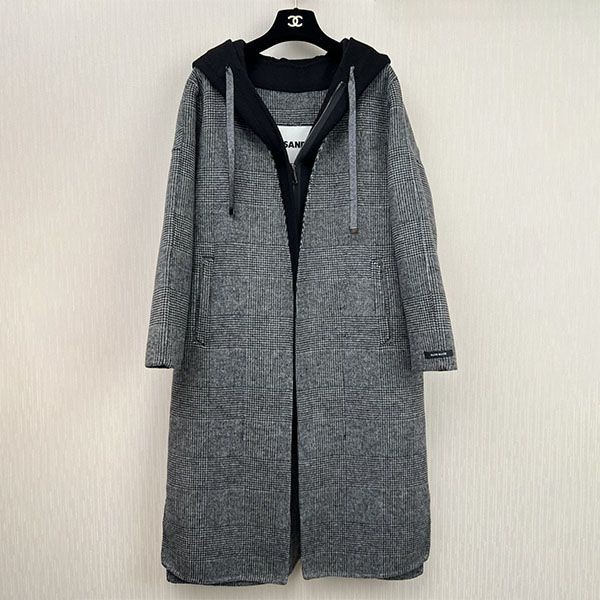 Recommended Jil Sander Drawstring Fake Hooded Coat Jib95635