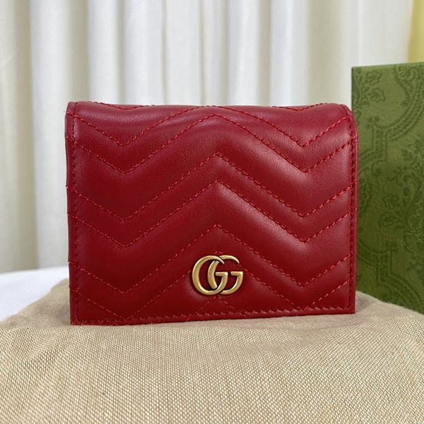 Recommended Gucci Replica GG Marmont Card Case Wallet gue62315