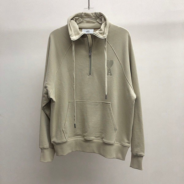 Classic Ami Paris half-zip sweatshirt replica amn16256